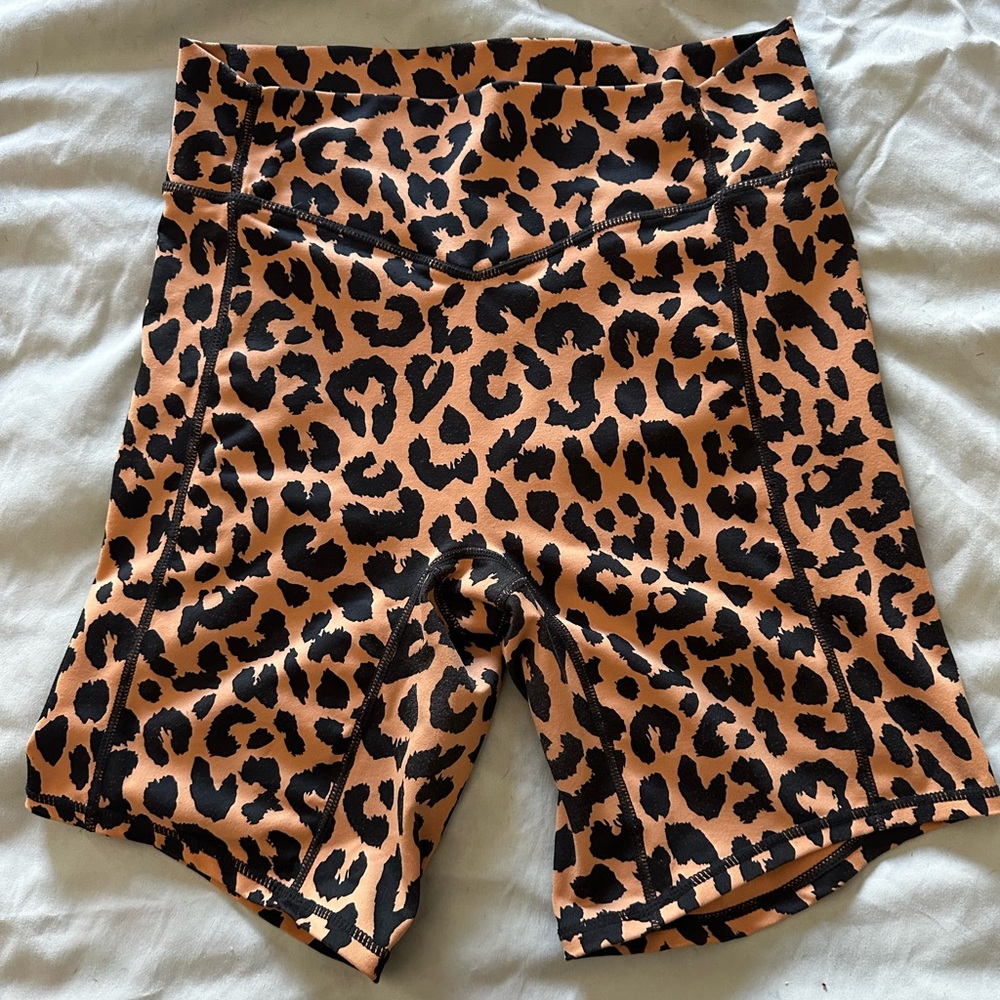 Gently used Balance Athletica (Vitality) Biker Short in Cheetah print